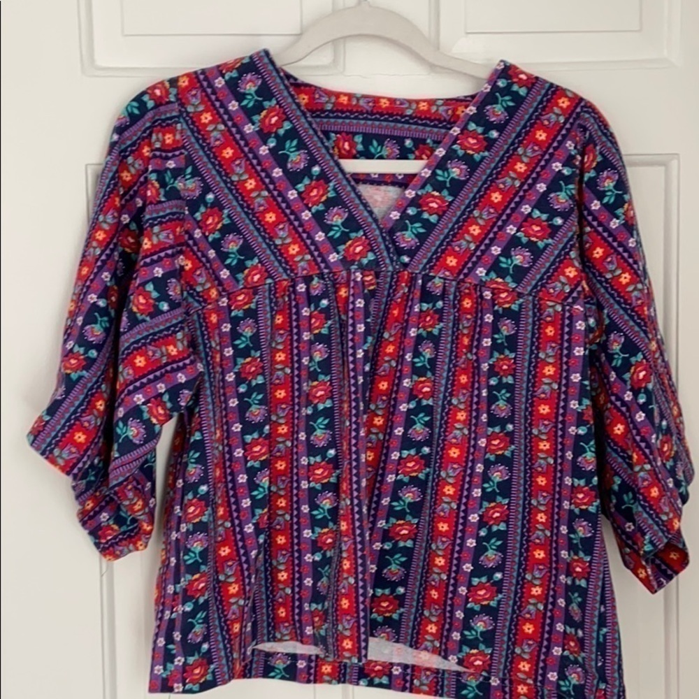 VTG handmade floral top